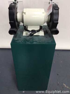 Jet JBG-8A Bench Grinder Mounted on Grizzly G0759 Cabinet