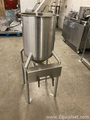 Stainles Steel 16 in Dia Hopper With Slide Valve