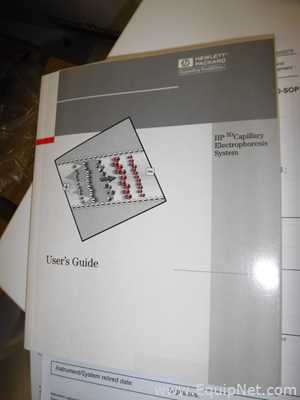 Sistema de Eletroforese Hewlett Packard 3D CE