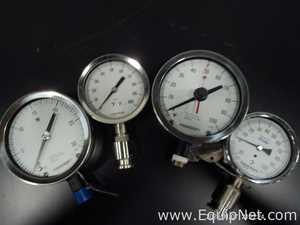 Lot Of 4 Ashcroft Pressure Transmitters Gauges
