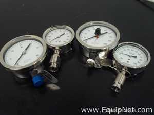 Lot Of 4 Ashcroft Pressure Transmitters Gauges