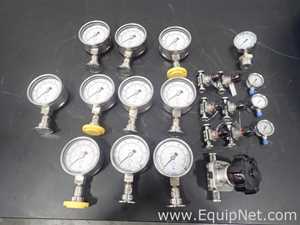 Lot of Approximately 21 WIKA Gagues and Valves, Various Makes and Models
