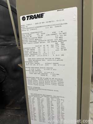 Resfriador Trane .  800 Toneladas