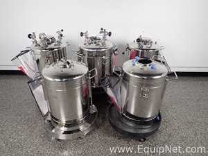 Lot of 5 Alloy Products Stainless Steel Pressure Vessels