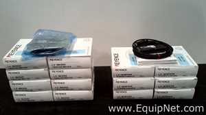 Lot of Keyence LV-NH300 Multi-Purpose Laser Sensor Heads and LV-N11P Sensor Amplifiers