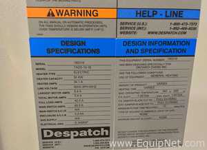 Horno de Secado Despatch Ovens Co TAD3-10-1E