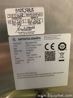 Sartorius BioStat STR-3 200 Liter Single Use Bioreactor