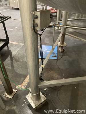 1500 Gallon Stainless Steel Mixing Vessel With 25 HP Agitator