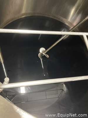 1500 Gallon Stainless Steel Mixing Vessel With 25 HP Agitator