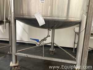 1500 Gallon Stainless Steel Mixing Vessel With 25 HP Agitator