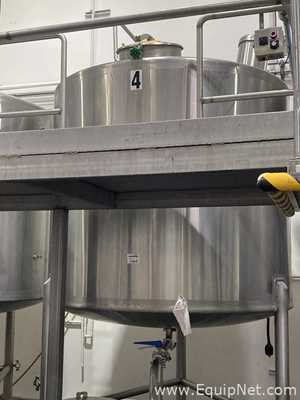 1000 Gallon Stainless Steel Mixing Vessel
