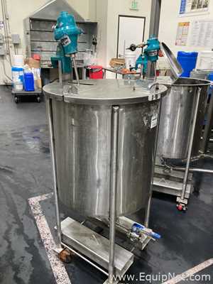 50 Gallon Stainless Steel Mixing Tank