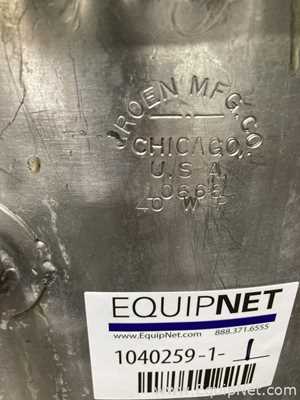 Reator de Aço Inoxidável aço inox Groen .  40 Galão