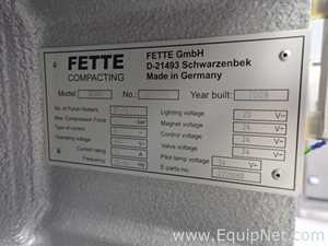 Fette 3090i Bi-Layer D Tooled Rotary Tablet Press - Suite 3140