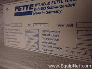 Fette 2090 Single Sided D tooled Rotary Tablet Press - Suite 3135