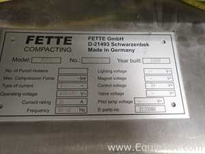 Fette 3090i Bi-Layer D Tooled Rotary Tablet Press - Suite 3140