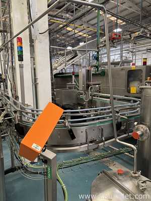 Crown 40 FTC.-UB-G-FJ Can Filler With Angelus 61H Seamer And Heuft HBXXXT2 Can Inspection System