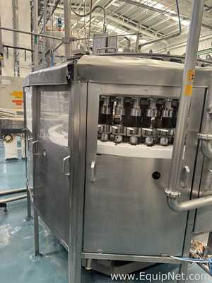 Crown 40 FTC.-UB-G-FJ Can Filler With Angelus 61H Seamer And Heuft HBXXXT2 Can Inspection System