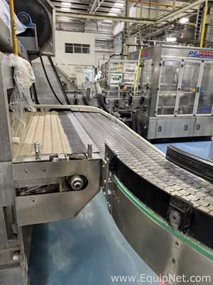 Accumulation Stainless Steel Table Top Conveyors For Glass Bottle Filling Line