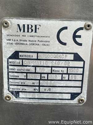 MBF Capmatic 240/3P Cider Plug Capper With Feeding Conveyor
