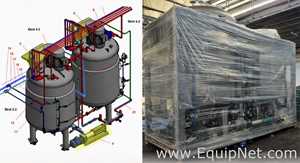 Netzsch 6000L Formulation 2 High Speed Mixing Vessel 5121 - Skid 4-1 Cooling-Buffer Transfer Station