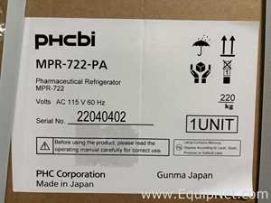 Unused PHCBI MPR-722-PA  Pharmaceutical Refrigerator