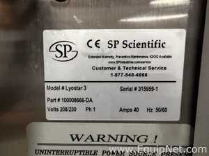 Liofilizadora SP Scientific Lyostar 3