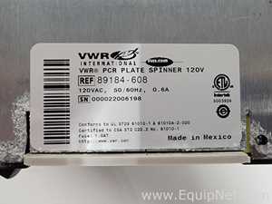 Lote de 3 PCR y Termociclador VWR PCR Plate Spinner