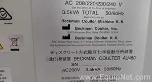 Beckman Coulter AU480 Clinical Chemistry Analyzer