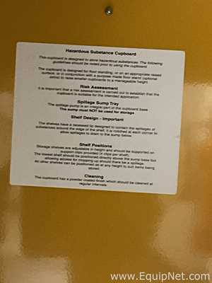 Quality Metal Products Hazardous Chemical Storage Cabinet