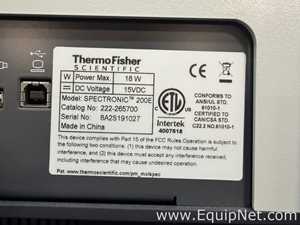Espectrofotómetro Thermo Fisher Scientific Spectronic 200E