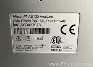 Analisador de Imunoensaio Axis-Shield PoC AS Alere Afinion AS100