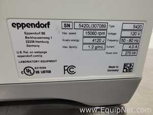 Lot of 3 Eppendorf 5420 Laboratory Centrifuge with FA-24X2 Rotor