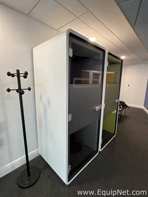Hushoffice Single Person Acoustic Pod Sit Stand Workstation