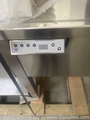 Lot of 3 Stainless Steel Laboratory Sinks w/ height adjustable hydraulic lifts