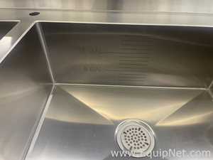Lot of 2 Stainless Steel Laboratory Sinks