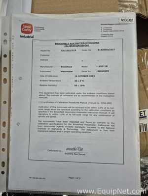 Brookfield Ametek DV-1 Viscometer with Accessories - Lab Crate No 4