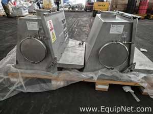 Lot of Two Solid Solutions Group SMS Powder Feeding Hoppers Formulation 2 and 3 - Pallet No3