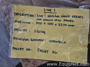 Line 1 Sealing Liquid Vessel and Colloid Mill Panel - Pallet No 26