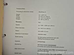 Netzsch 160M-02 Maxshear 6 for Line - Pregel and Premix Complete Assembly - Box No 4