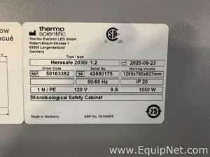 Thermo Scientific Herasafe 2030i 1.2 Biological Safety Cabinet
