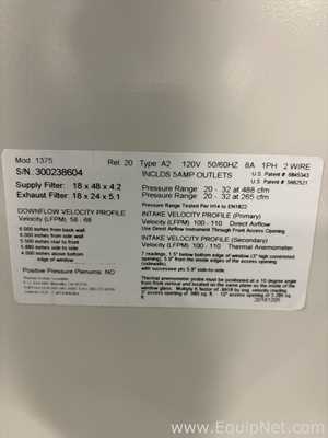 Thermo Fisher Scientific 1375 1300 Series A2 4Ft Biological Safety Cabinet with Stand