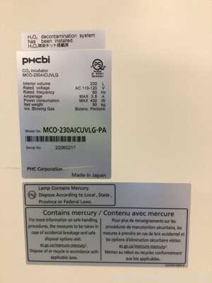 PHCBI MCO-230AICUVLG-PA Cell-IQ Double Stacked CO2 Incubator With 2 H2O2 Generators