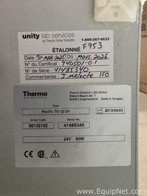 Sistema de Purificación y Destilación de Agua Thermo Scientific Pacific TII 12 UV