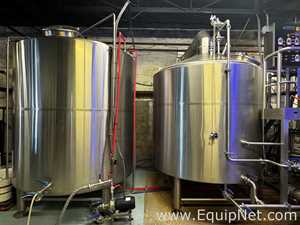 Premier Stainless Brewery Systems 30 BBL Steam Brewouse Complete With Tanks And Components