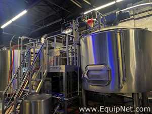 Premier Stainless Brewery Systems 30 BBL Steam Brewouse Complete With Tanks And Components