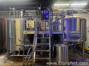Premier Stainless Brewery Systems 30 BBL Steam Brewouse Complete With Tanks And Components
