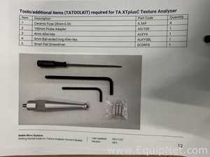 Analizador Stable MicroSystems TA-XTplusC