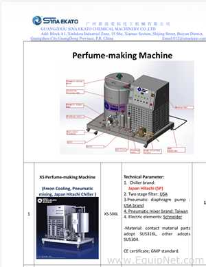Sina Ekato XS-500L Chiller