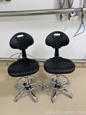 Lot of 2 Laboratory Chairs